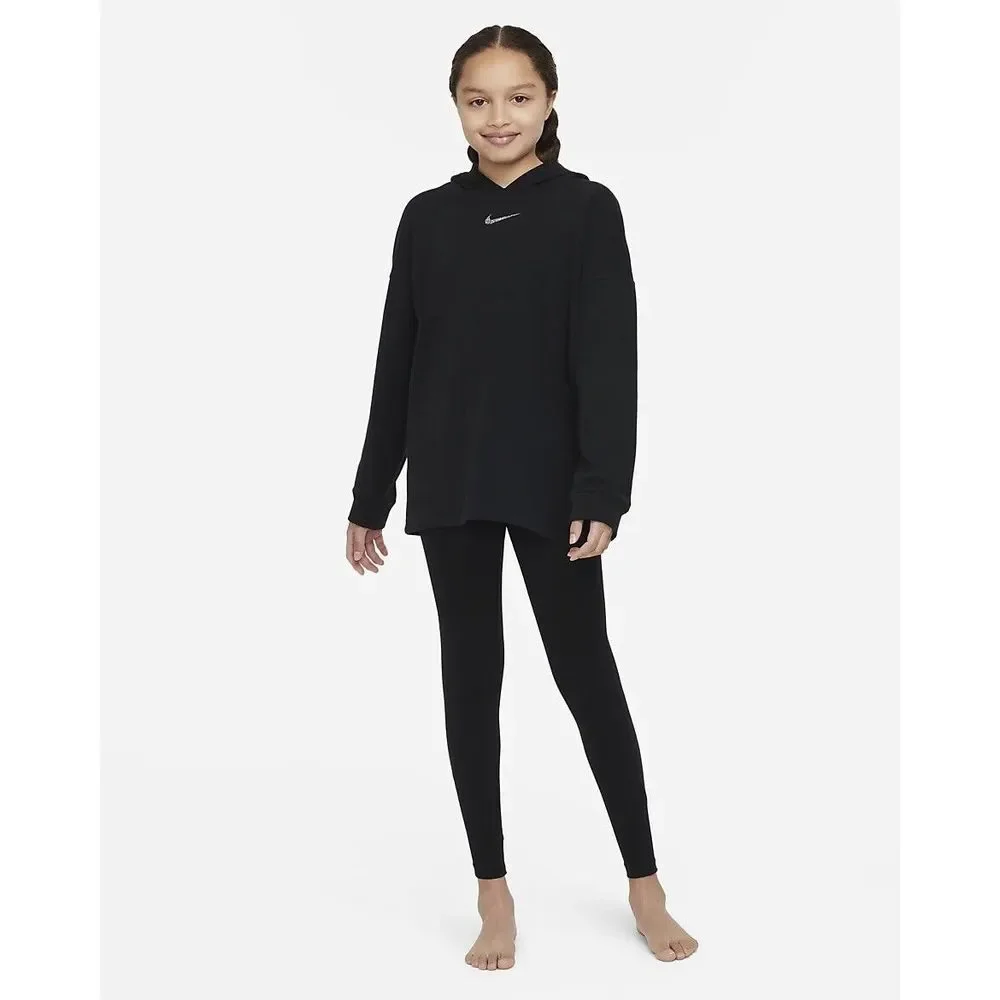 Nike Girls'‎ Dri-FIT High Rise Leggings Older Kids Black Size Small